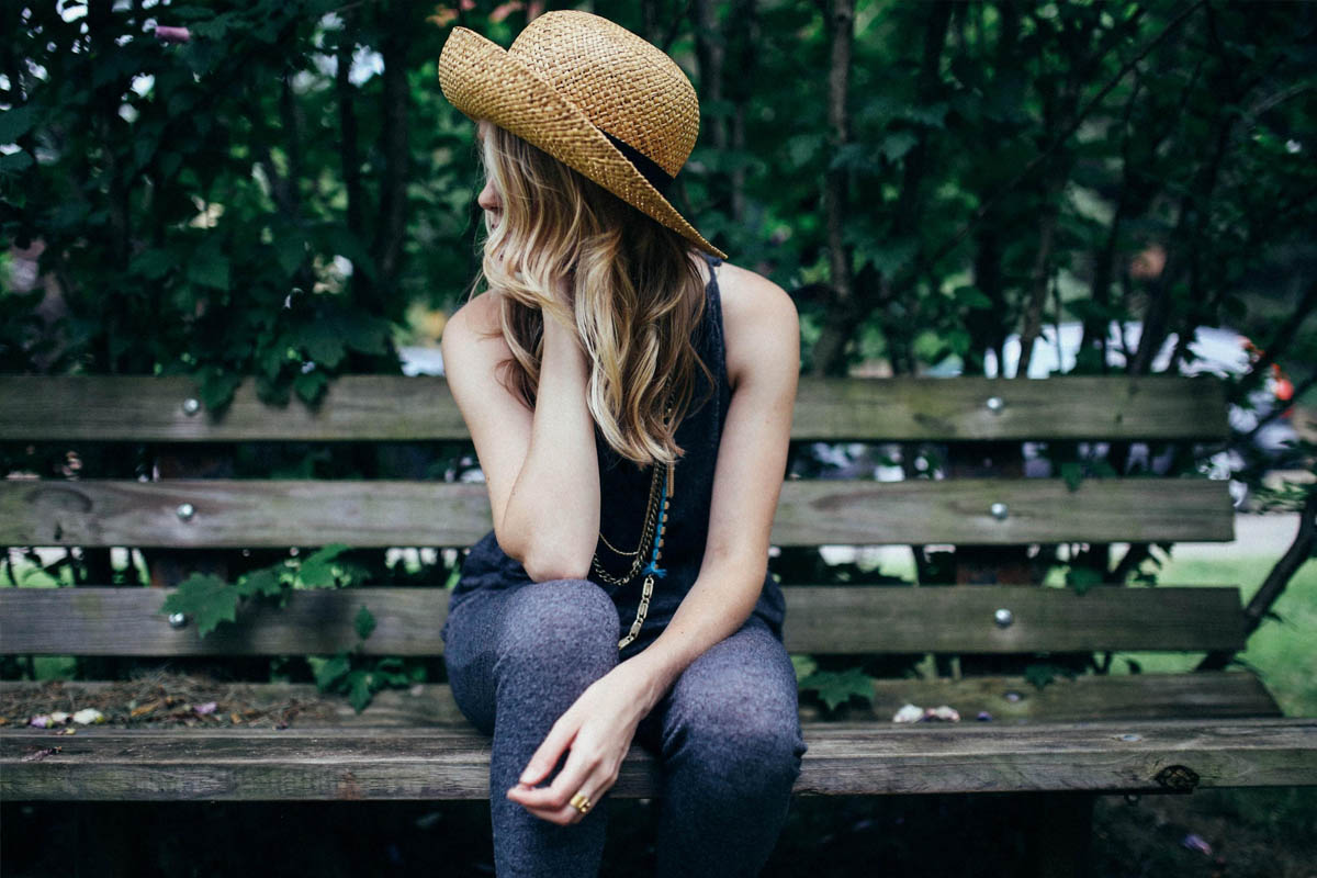 Girl in park